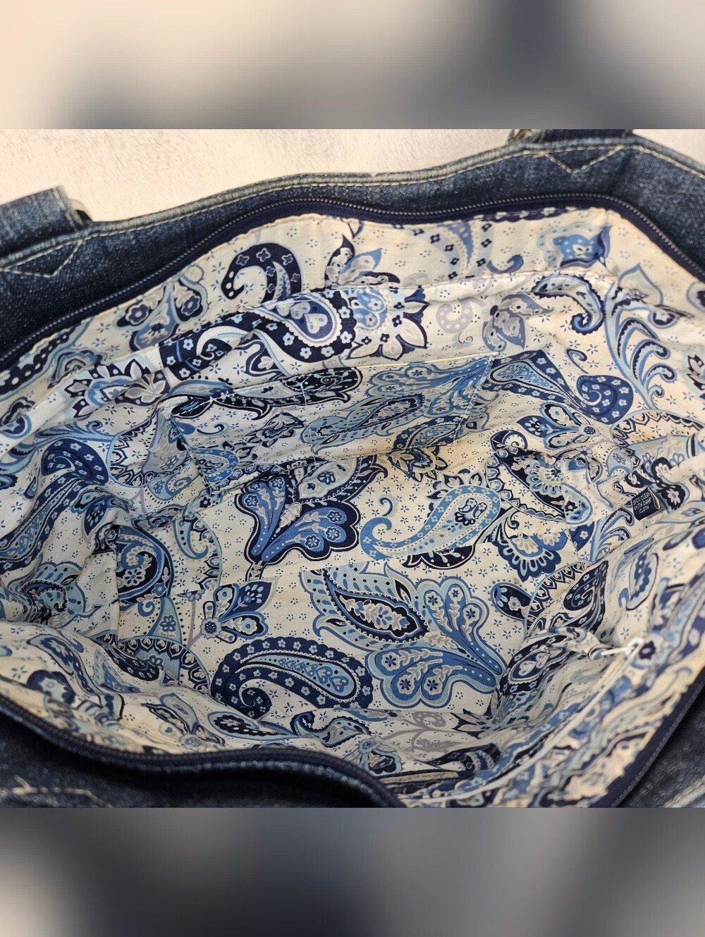 Vera Bradley Quilted Denim Tote Bag - Picture 10 of 10